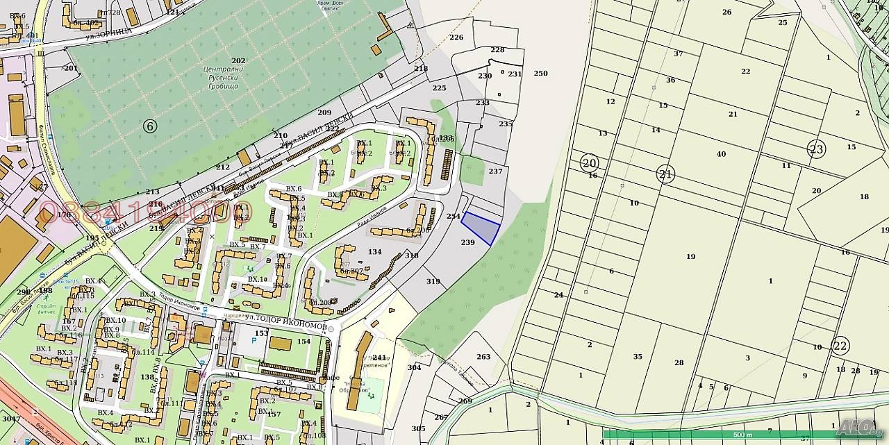 Продава ПАРЦЕЛ, гр. Русе, Чародейка - Юг, снимка 7 - Парцели - 54619805