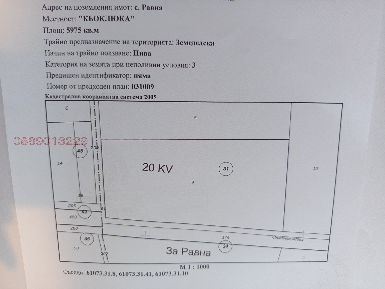 Продава ЗЕМЕДЕЛСКА ЗЕМЯ, с. Равна, област Варна, снимка 6 - Земеделска земя - 55888982