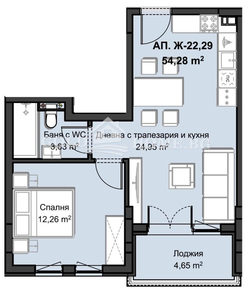 Продава 2-СТАЕН, гр. Пловдив, Христо Смирненски, снимка 2 - Апартаменти - 52464783