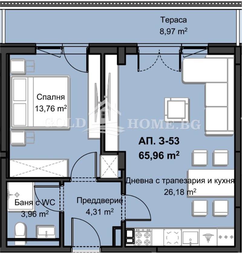 Продава 2-СТАЕН, гр. Пловдив, Христо Смирненски, снимка 10 - Апартаменти - 52464783