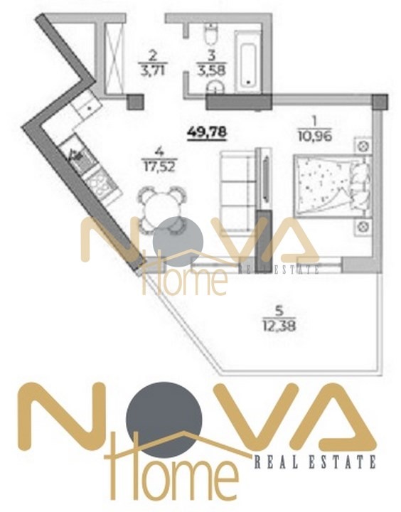 Na prodej  1 ložnice Varna , m-t Alen mak , 50 m2 | 36053431 - obraz [3]