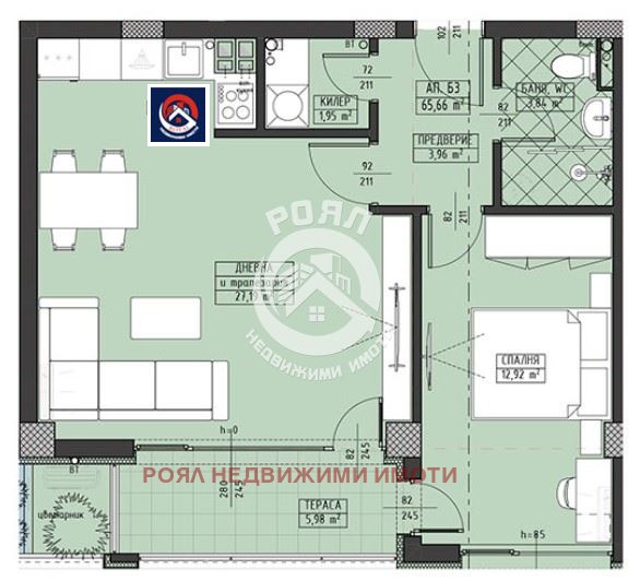 Продава 2-СТАЕН, гр. Пловдив, Христо Смирненски, снимка 12 - Aпартаменти - 49268433