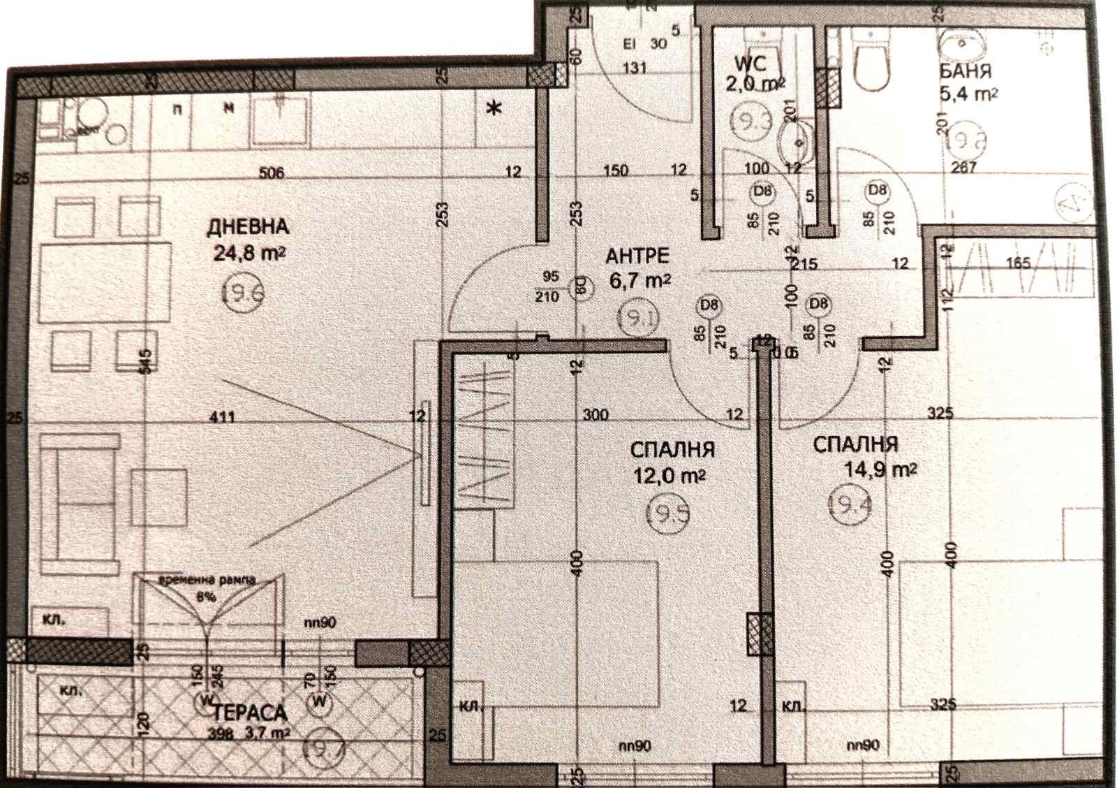 Продава 3-СТАЕН, гр. Пловдив, Христо Смирненски, снимка 4 - Апартаменти - 55120521