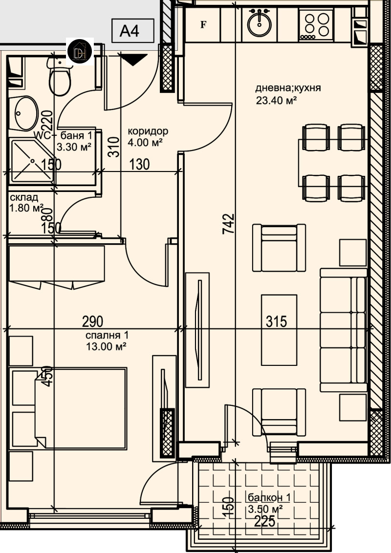 Продава  2-стаен град Пловдив , Кършияка , 68 кв.м | 38942433 - изображение [2]