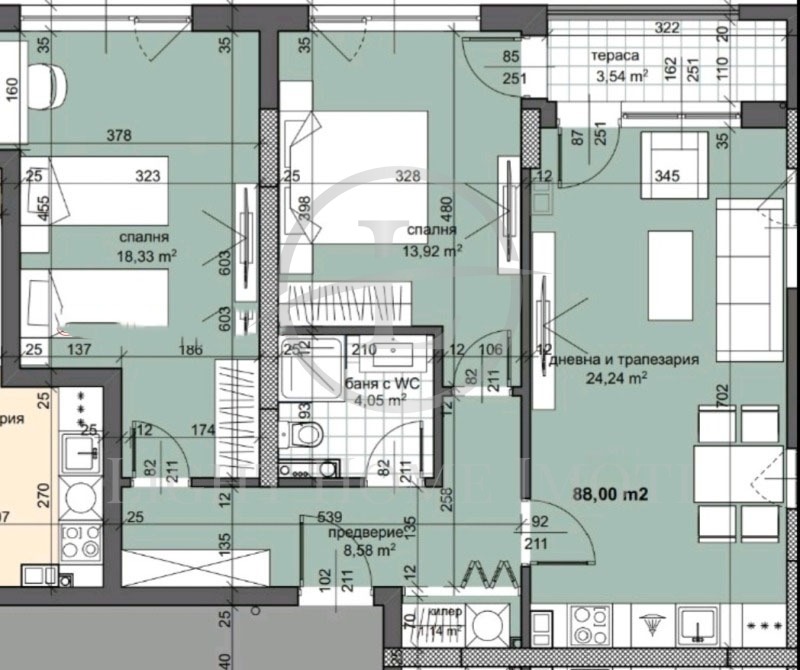 Продава 3-СТАЕН, гр. Пловдив, Тракия, снимка 11 - Апартаменти - 53376510