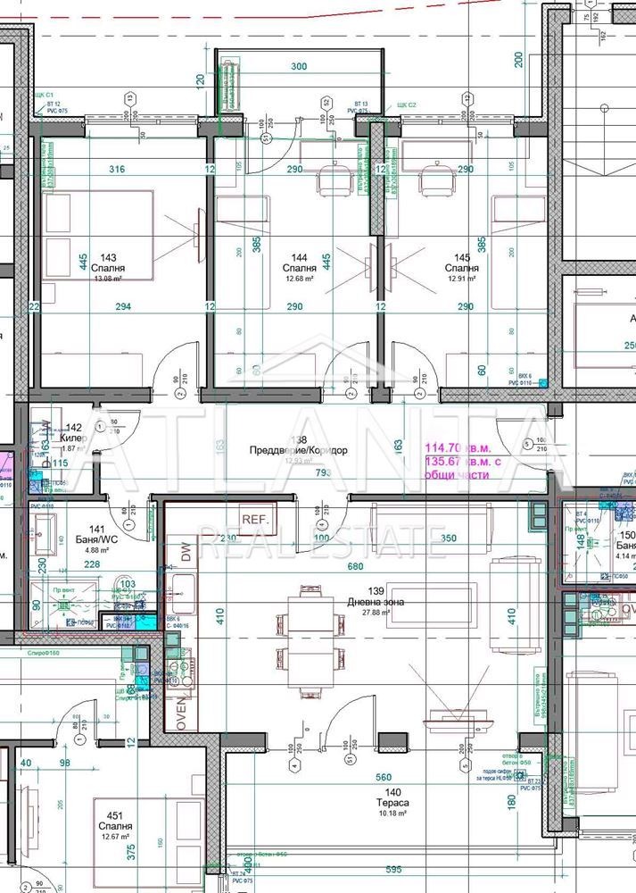 Zu verkaufen  3+ Schlafzimmer Warna , k.k. Sw.Sw. Konstantin i Elena , 135 qm | 94493139 - Bild [2]