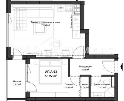 Zu verkaufen  1 Schlafzimmer Plowdiw , Kjutschuk Parisch , 65 qm | 87991381 - Bild [2]