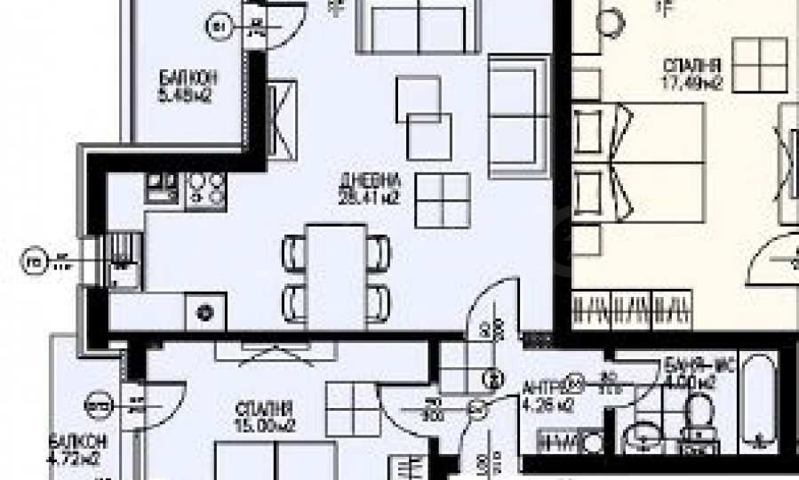 Продава 2-СТАЕН, гр. София, Драгалевци, снимка 3 - Апартаменти - 54608171