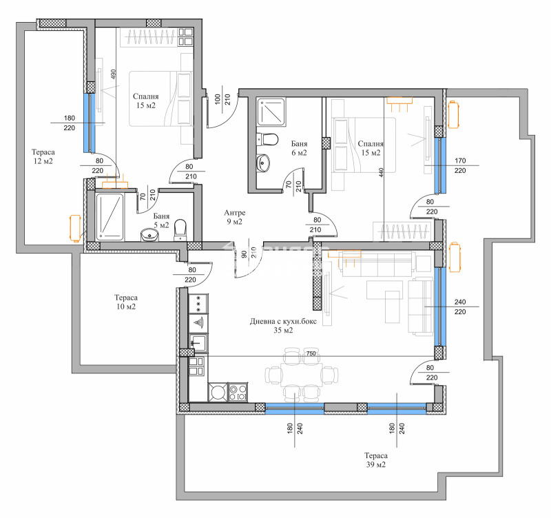 Продава 3-СТАЕН, гр. Пловдив, Въстанически, снимка 14 - Апартаменти - 52571444