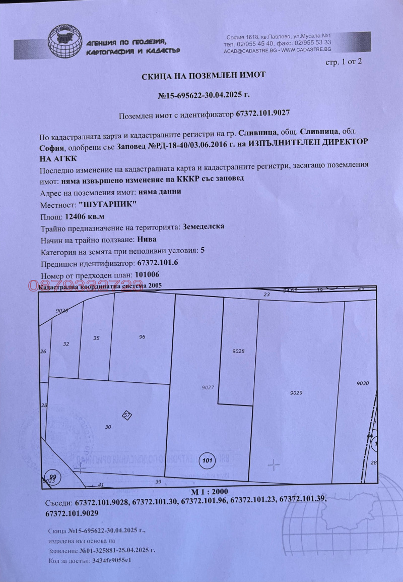 Продава ПАРЦЕЛ, област София, гр. Сливница • 446616 € • 86094753 — Holmes.bg