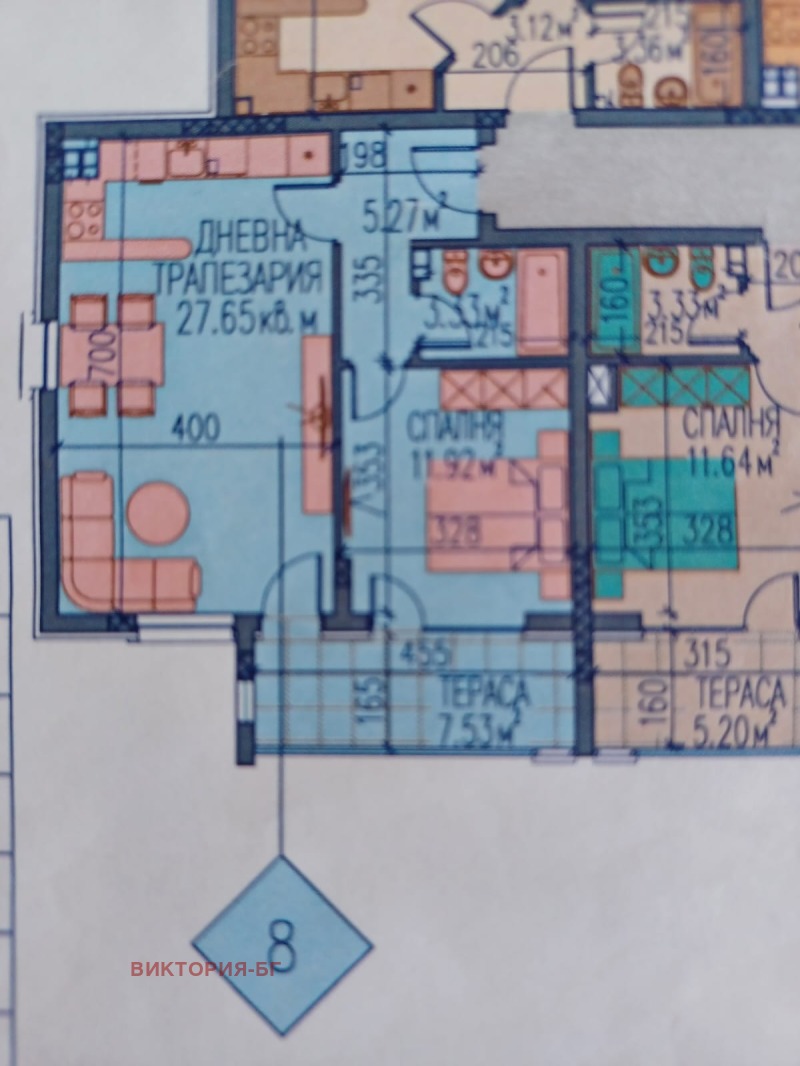 À vendre  1 chambre Plovdiv , Yujen , 79 m² | 22395569