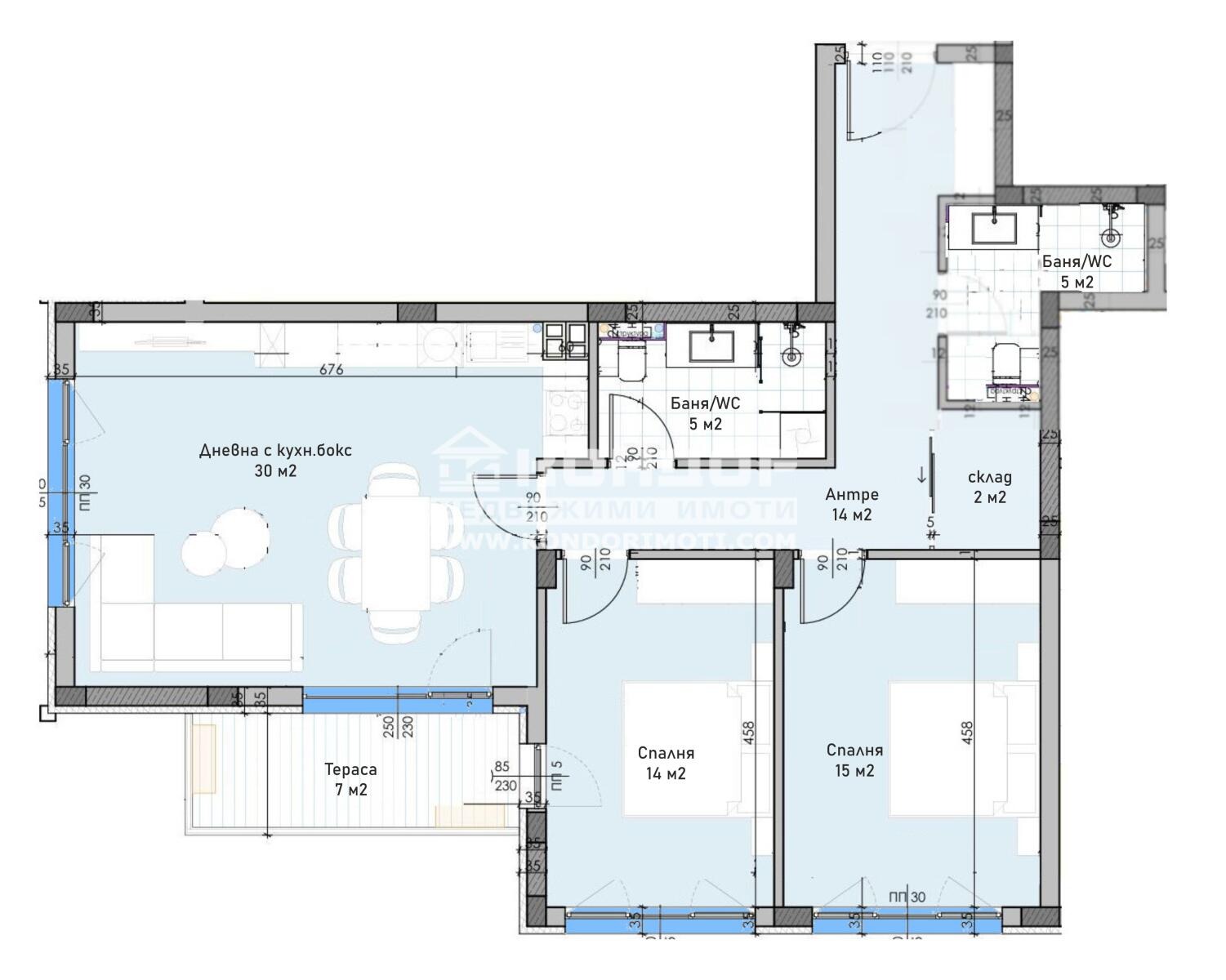 Продава 3-СТАЕН, гр. Пловдив, Остромила, снимка 2 - Апартаменти - 55017857
