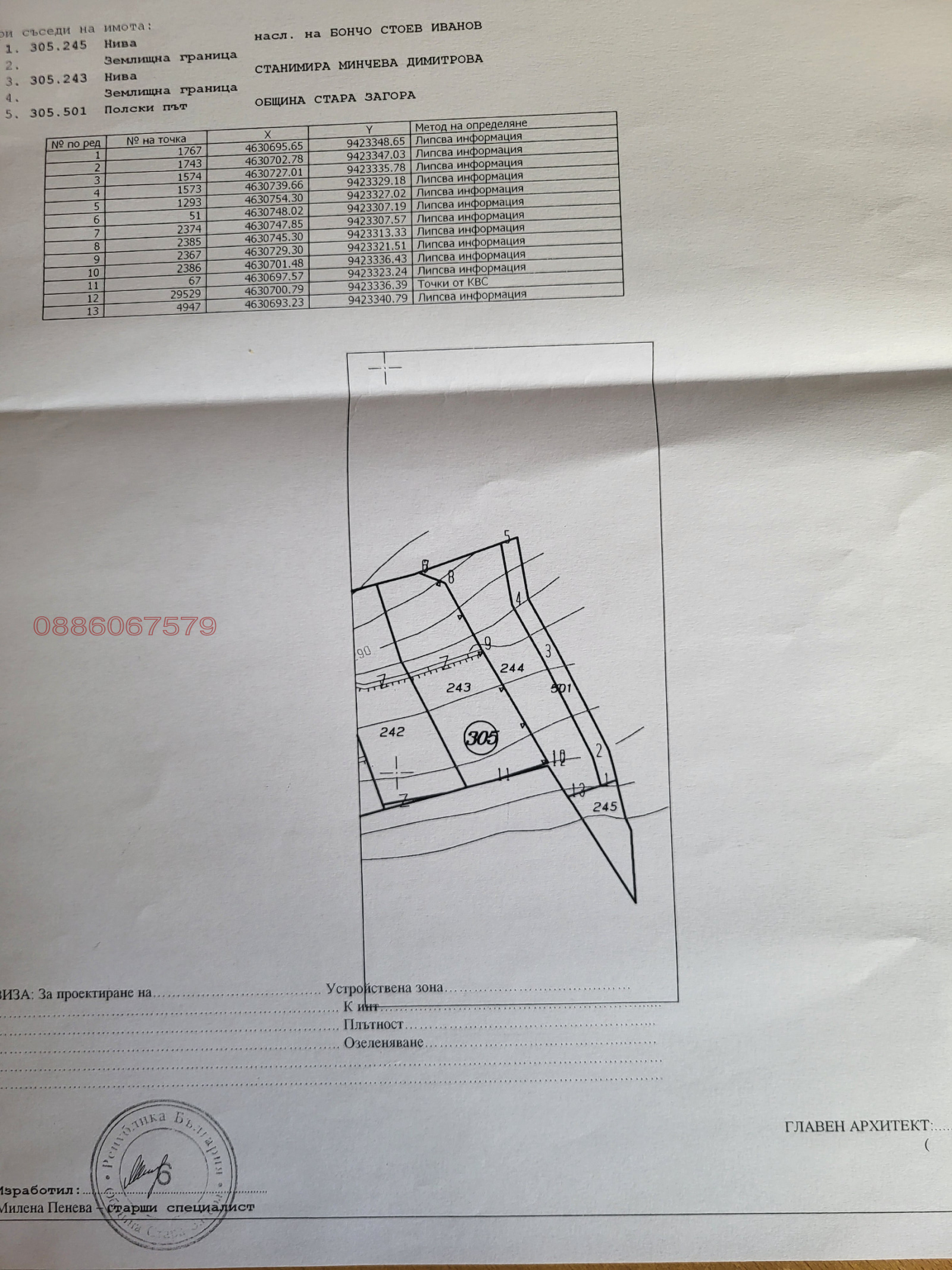 Продава ПАРЦЕЛ, с. Лясково, област Стара Загора