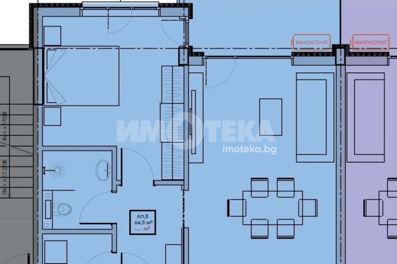 Na prodej  1 ložnice Varna , Vladislav Varnenčik 1 , 72 m2 | 98589768 - obraz [3]