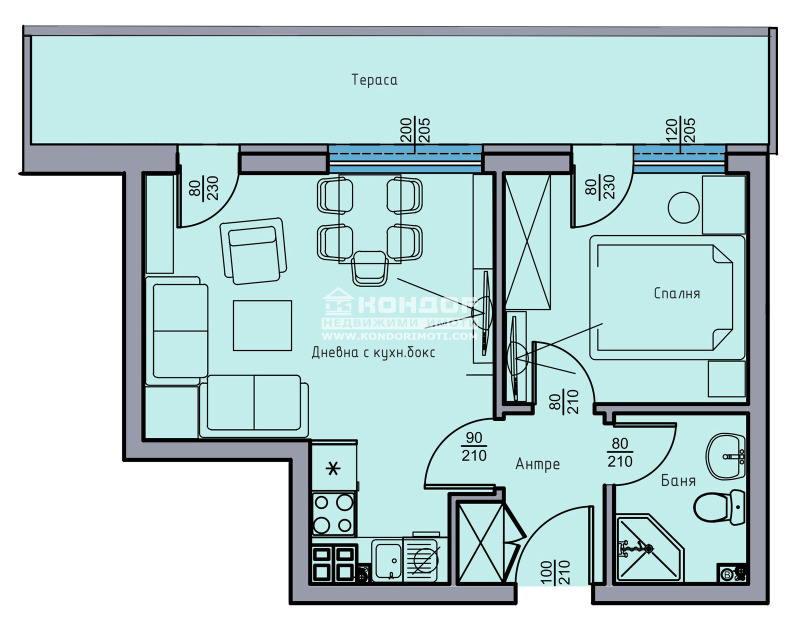 Продава 2-СТАЕН, гр. Пловдив, Остромила, снимка 2 - Aпартаменти - 48097286