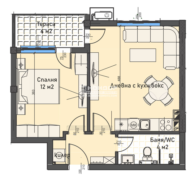 Продава 2-СТАЕН, гр. Пловдив, Кършияка, снимка 2 - Апартаменти - 52802680