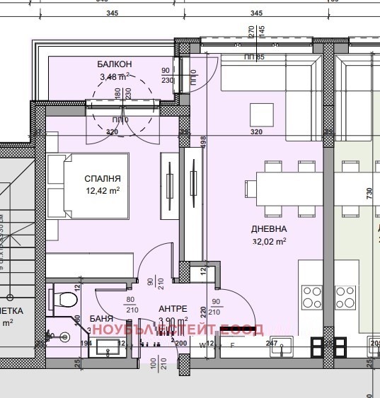 Zu verkaufen  1 Schlafzimmer Sofia , Mladost 4 , 74 qm | 48408321 - Bild [2]