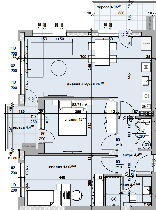 For Sale  2 bedroom Stara Zagora , Kazanski , 97 sq.m | 12000683 - image [2]