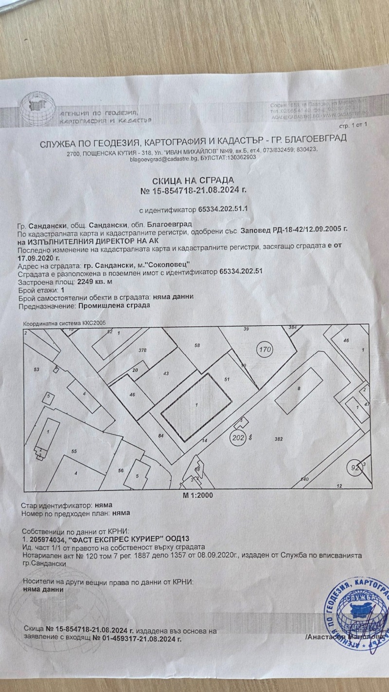 Na prodej  Průmyslová budova oblast Blagoevgrad , Sandanski , 2249 m2 | 19503718 - obraz [17]