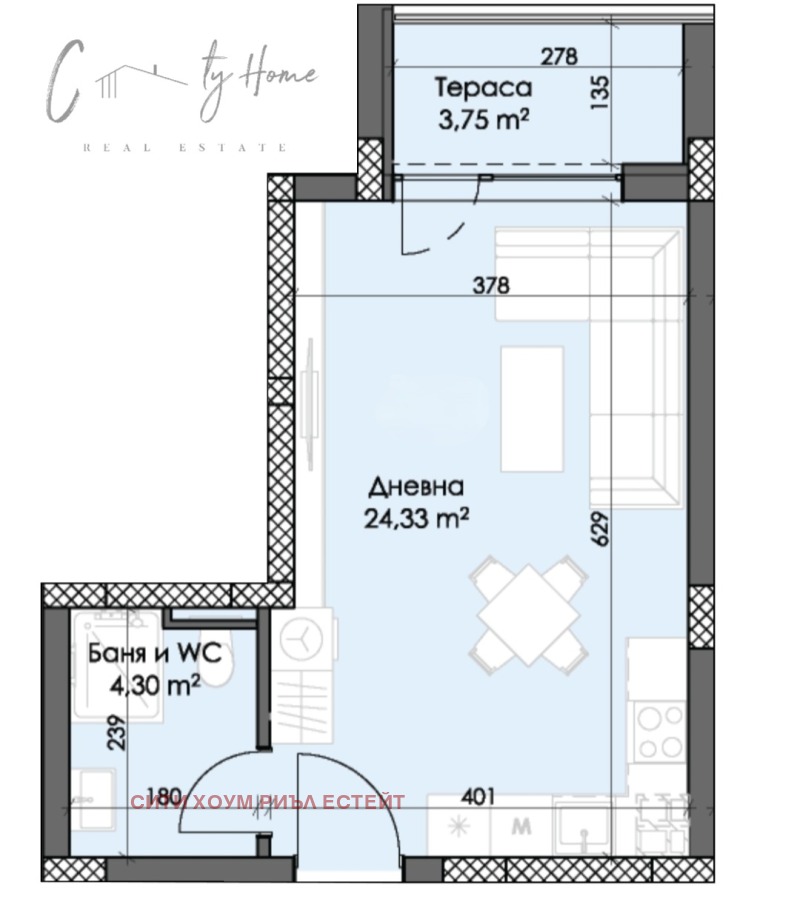 Zu verkaufen  Studio Plowdiw , Trakija , 46 qm | 60600443 - Bild [2]