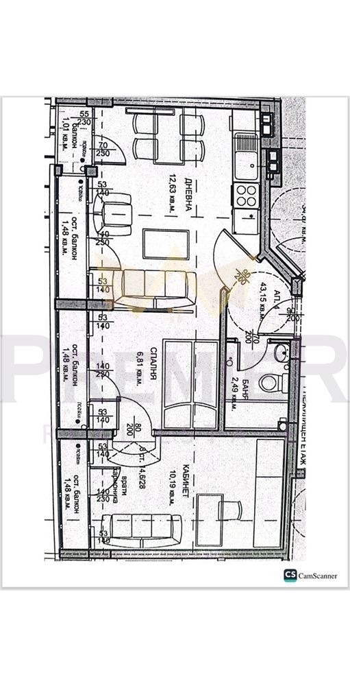 Продава 2-СТАЕН, гр. Варна, Колхозен пазар, снимка 3 - Aпартаменти - 47716921