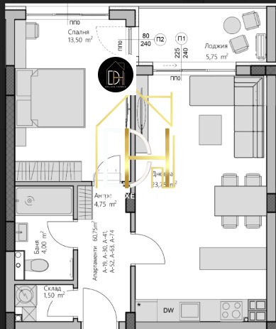 Продава 2-СТАЕН, гр. Пловдив, Христо Смирненски, снимка 2 - Апартаменти - 55987802