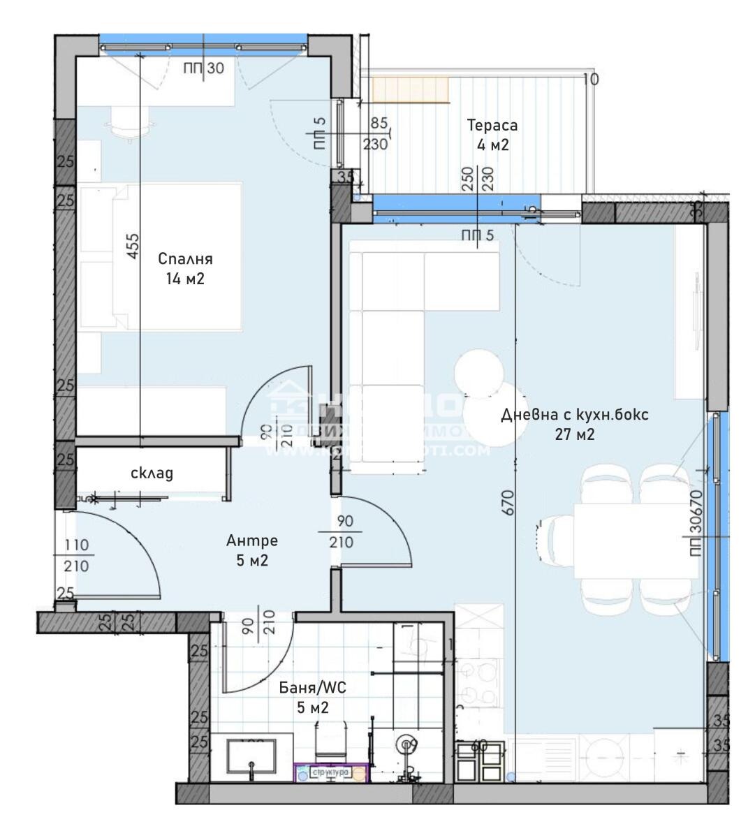 Продава 2-СТАЕН, гр. Пловдив, Остромила, снимка 2 - Апартаменти - 55007712