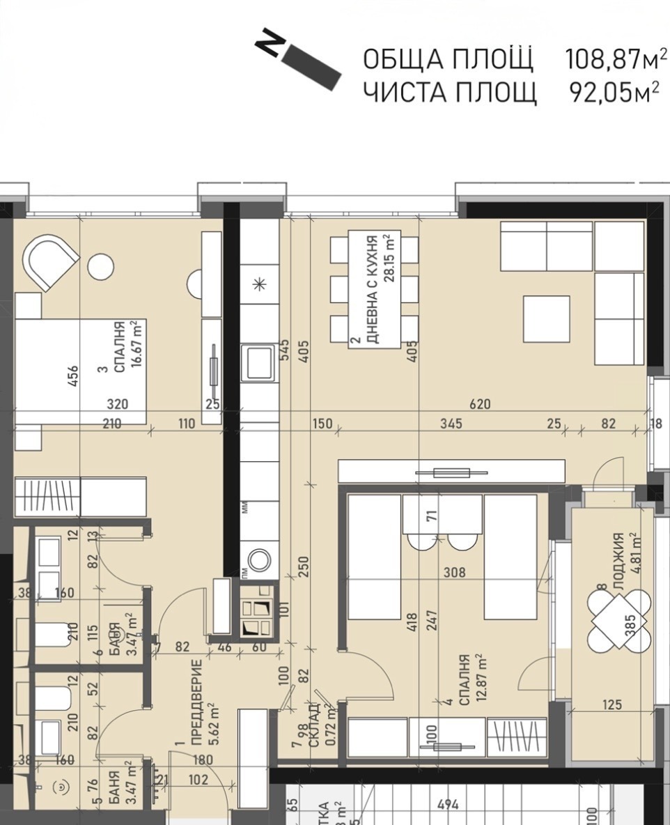 Продава 3-СТАЕН, гр. София, Банишора, снимка 3 - Апартаменти - 54352200