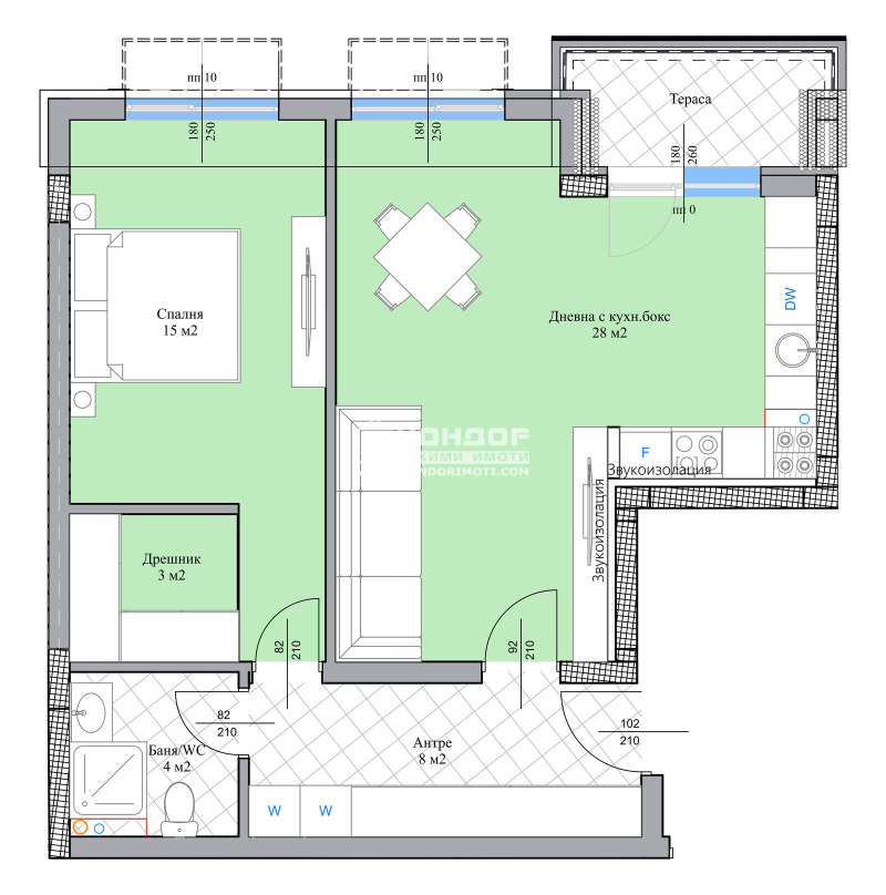 Продается  1 спальня Пловдив , Остромила , 83 кв.м | 50571857 - изображение [6]