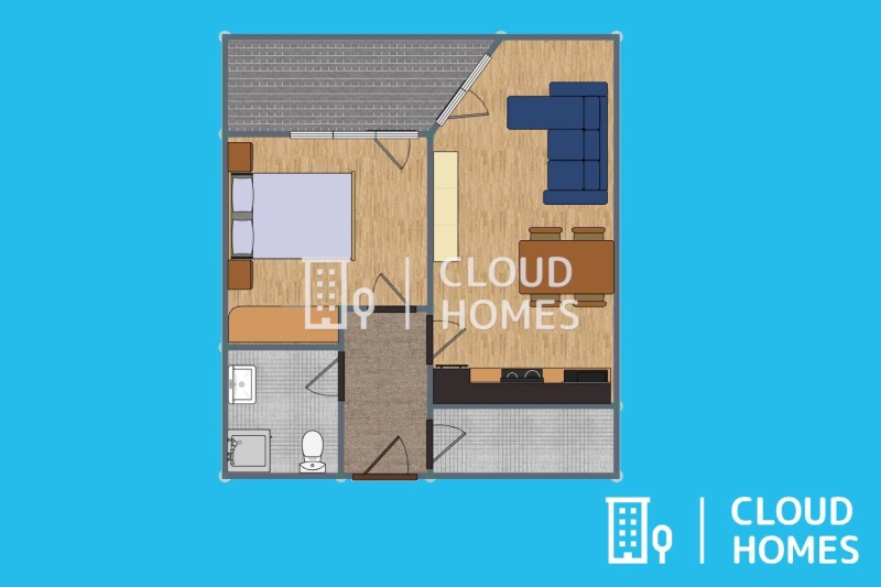 Продава  2-стаен, град София, Полигона •  207 000 EUR • ID 57231523 — holmes.bg - [1] 