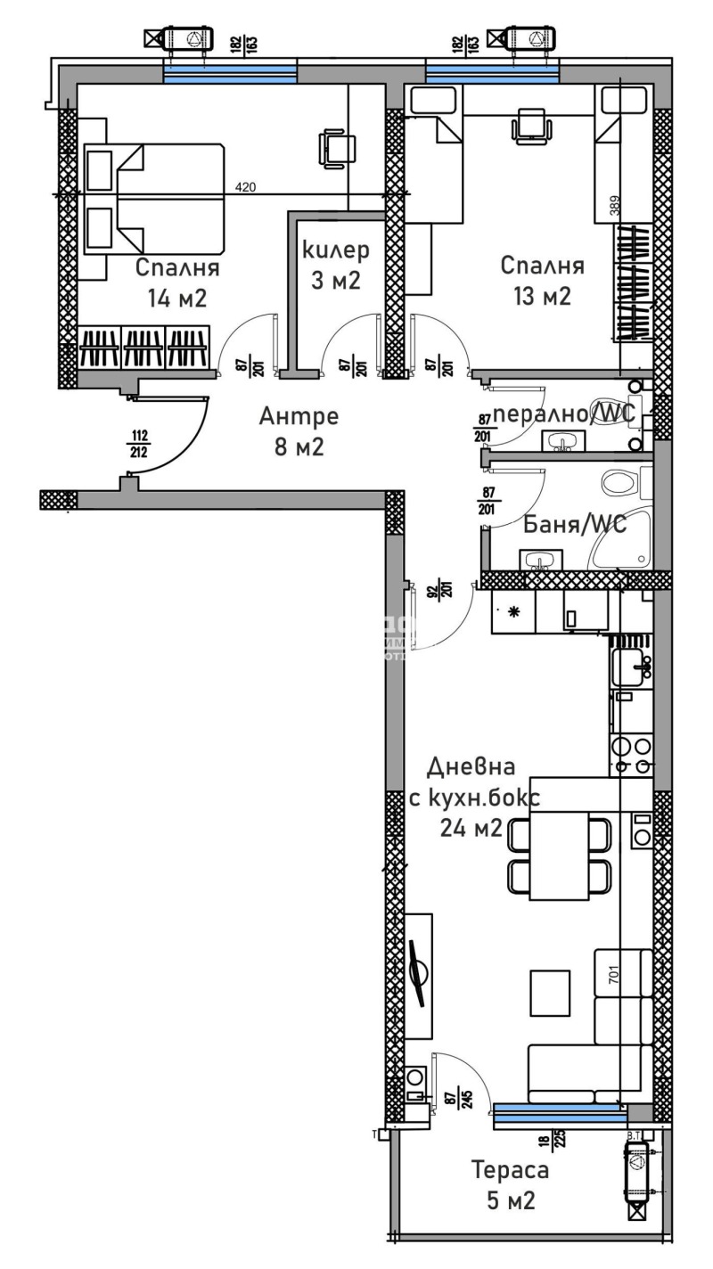 Продава 3-СТАЕН, гр. Пловдив, Тракия, снимка 3 - Апартаменти - 52084429