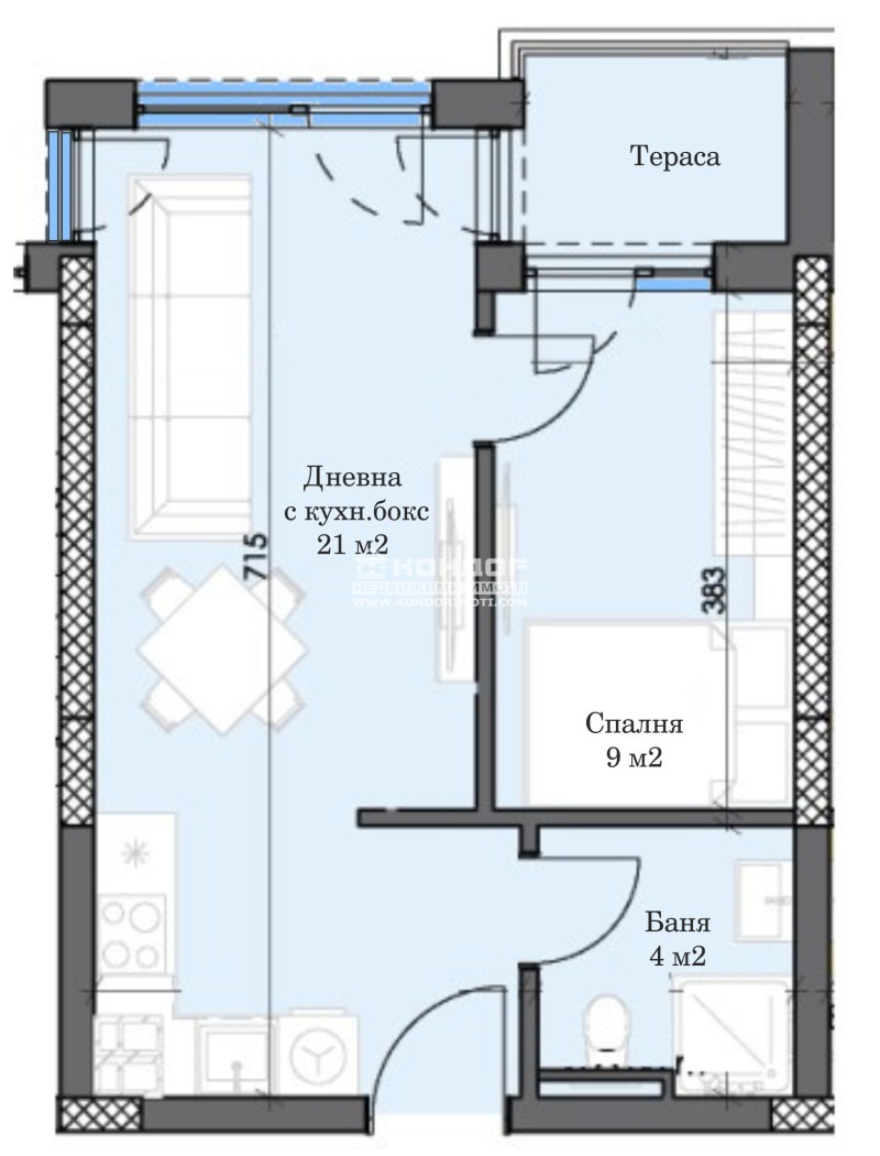 Продава  2-стаен град Пловдив , Тракия , 50 кв.м | 27072026 - изображение [2]