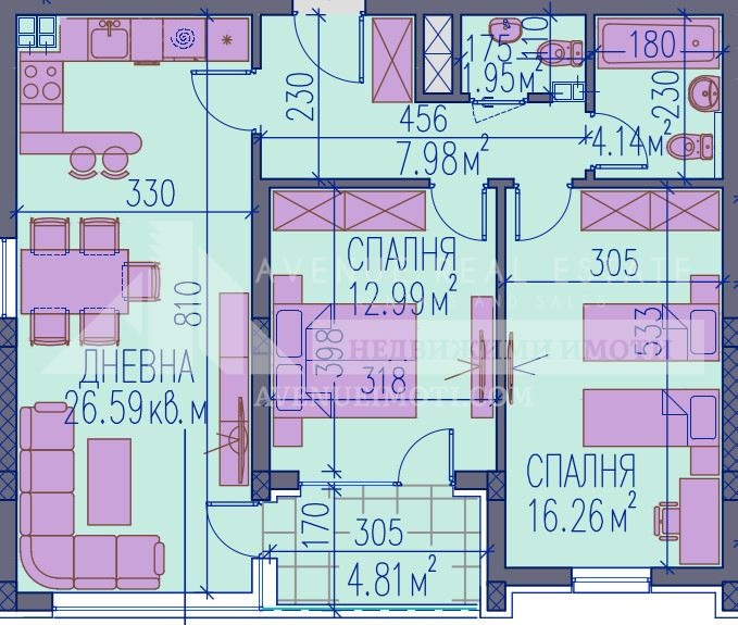 For Sale  2 bedroom Plovdiv , Kamenitsa 2 , 106 sq.m | 65754261 - image [2]