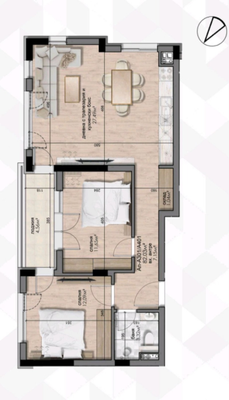 Продава  3-стаен, град София, Люлин - център •  215 000 EUR • ID 29453948 — holmes.bg - [1] 