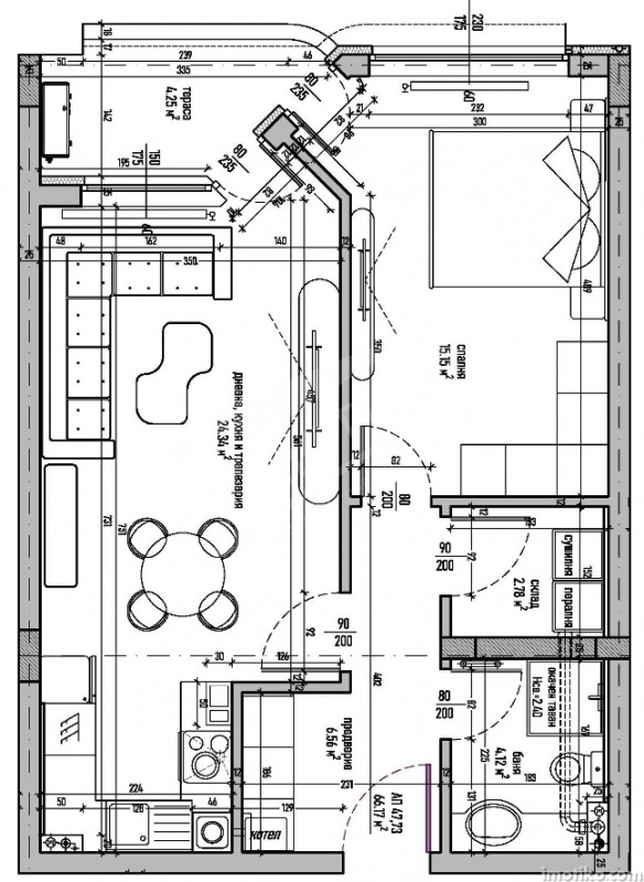 Na prodej  1 ložnice Sofia , Studentski grad , 78 m2 | 93367852 - obraz [2]