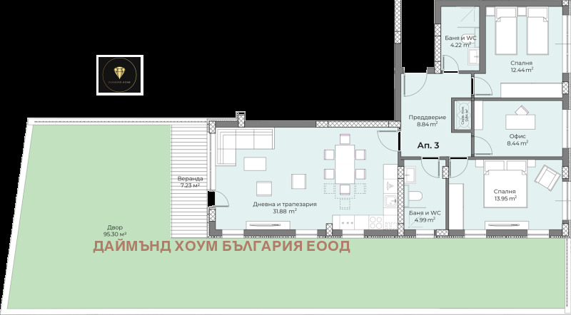 Продава 3-СТАЕН, гр. Пловдив, Беломорски, снимка 2 - Aпартаменти - 48811421