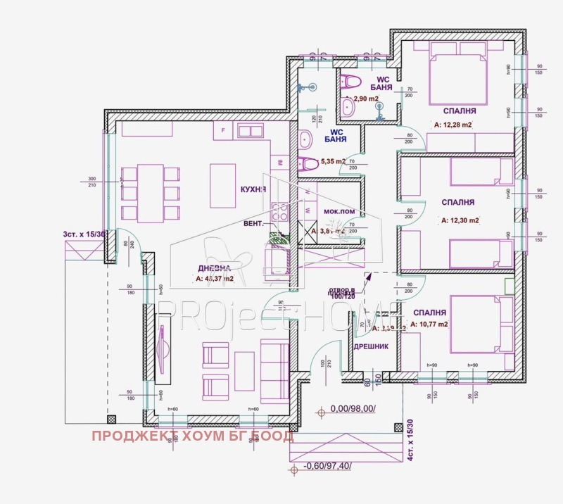 Продава КЪЩА, гр. Бургас, Банево, снимка 5 - Къщи - 52536142