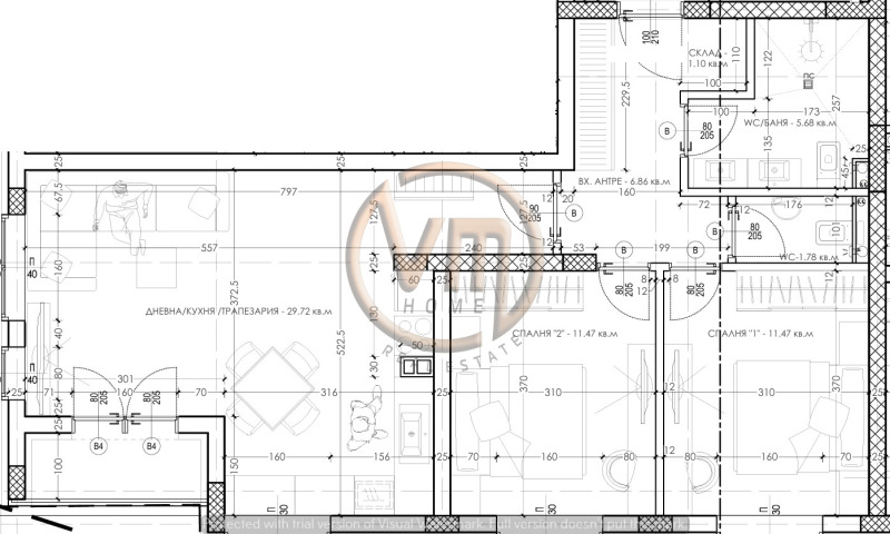 Продава  3-стаен град Варна , Левски 2 , 105 кв.м | 53388494 - изображение [4]