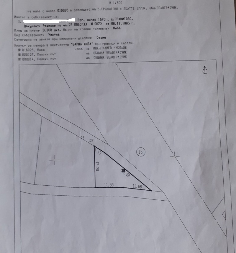 Til salgs  Land region Vidin , Granitovo , 20 dka | 20357108 - bilde [4]