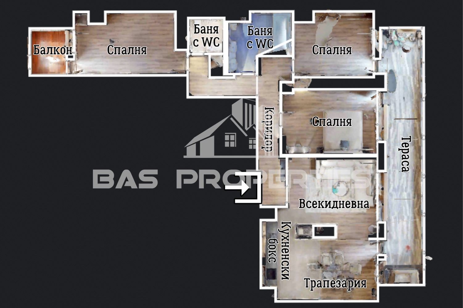 Продава МНОГОСТАЕН, гр. София, Център, снимка 2 - Апартаменти - 54216697