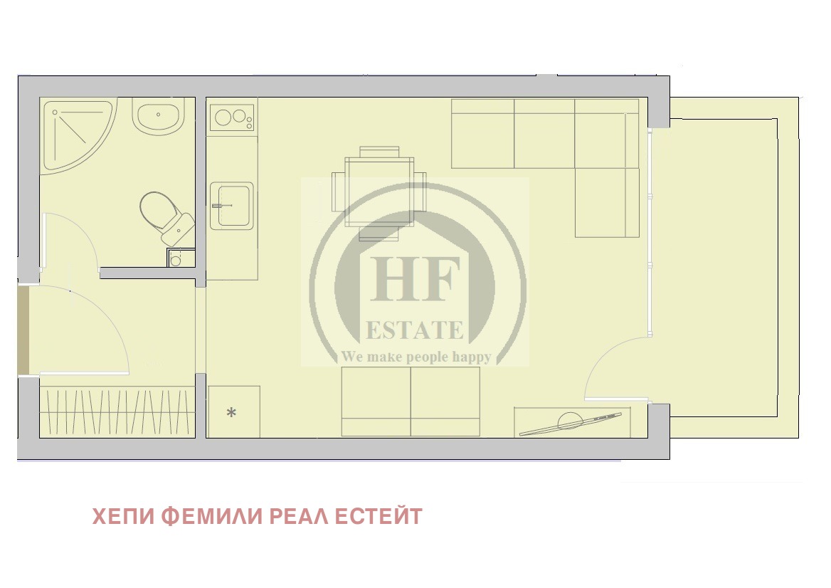 Продава 1-СТАЕН, гр. Бяла, област Варна, снимка 14 - Апартаменти - 55418764
