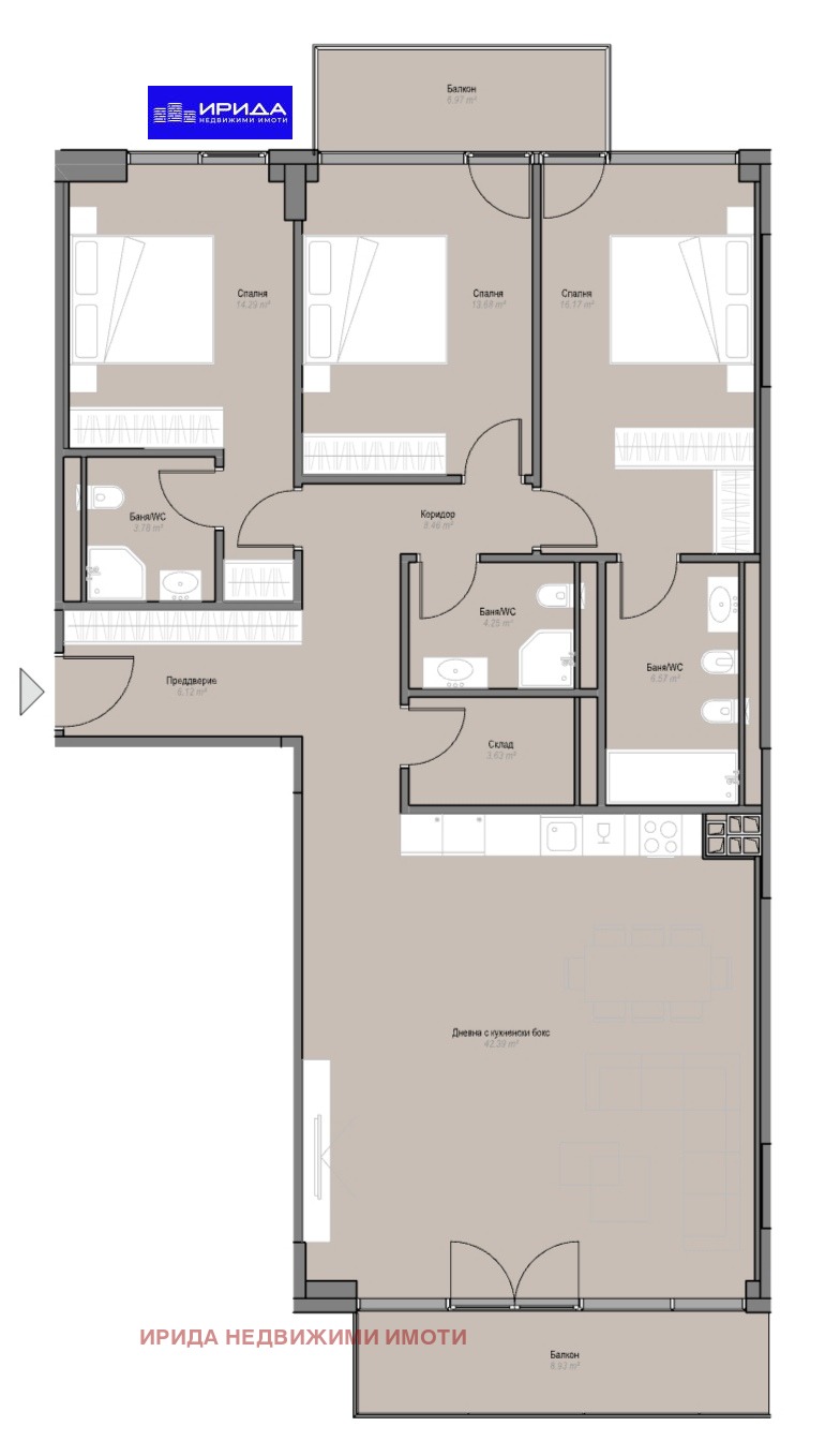 Продава 4-СТАЕН, гр. София, Оборище, снимка 2 - Aпартаменти - 49272381