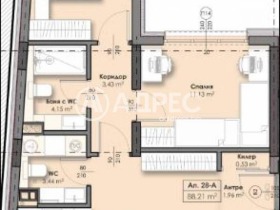 3-стаен град София, Връбница 2 1