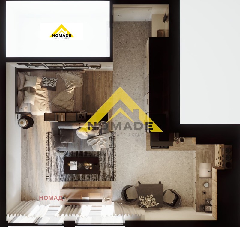 Myytävänä  Studio Plovdiv , Hristo Smirnenski , 55 neliömetriä | 46177950 - kuva [11]