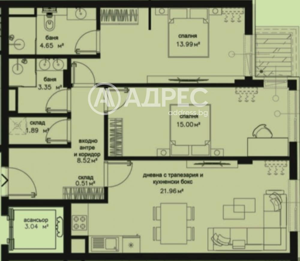 Продава 3-СТАЕН, гр. София, Център, снимка 8 - Апартаменти - 54847785