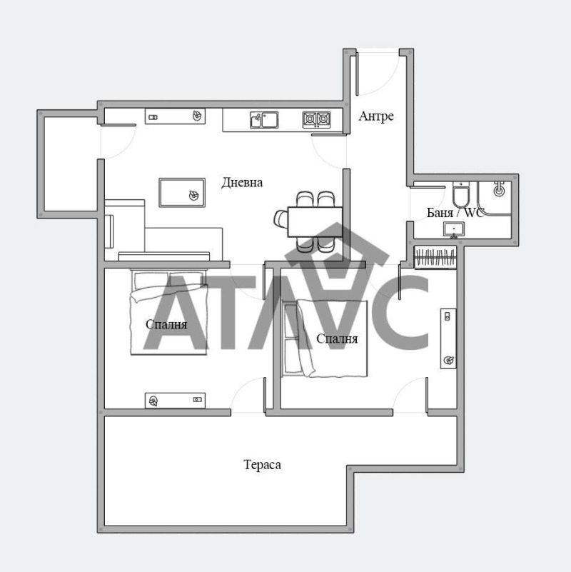 Zu verkaufen  2 Schlafzimmer Plowdiw , Kjutschuk Parisch , 104 qm | 18977015