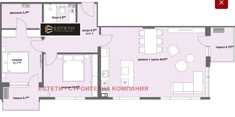For Sale  2 bedroom Stara Zagora , Remiza , 128 sq.m | 21252683 - image [2]