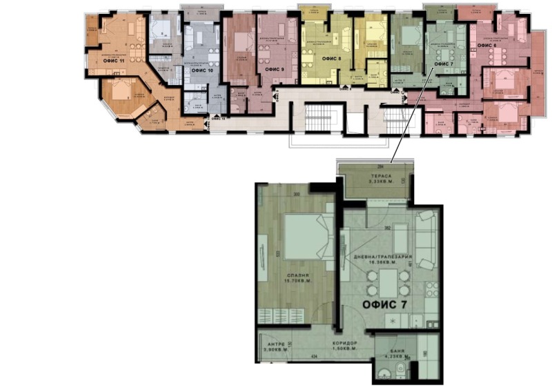 Zu verkaufen  1 Schlafzimmer Sofia , Mladost 1 , 66 qm | 51438230 - Bild [7]