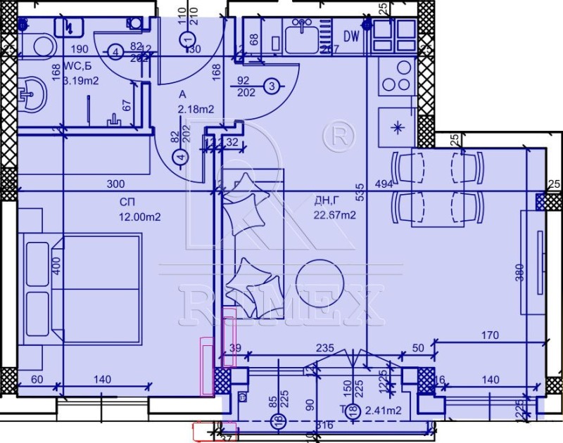 À venda  1 quarto Plovdiv , Komatevsko chose , 62 m² | 52204653