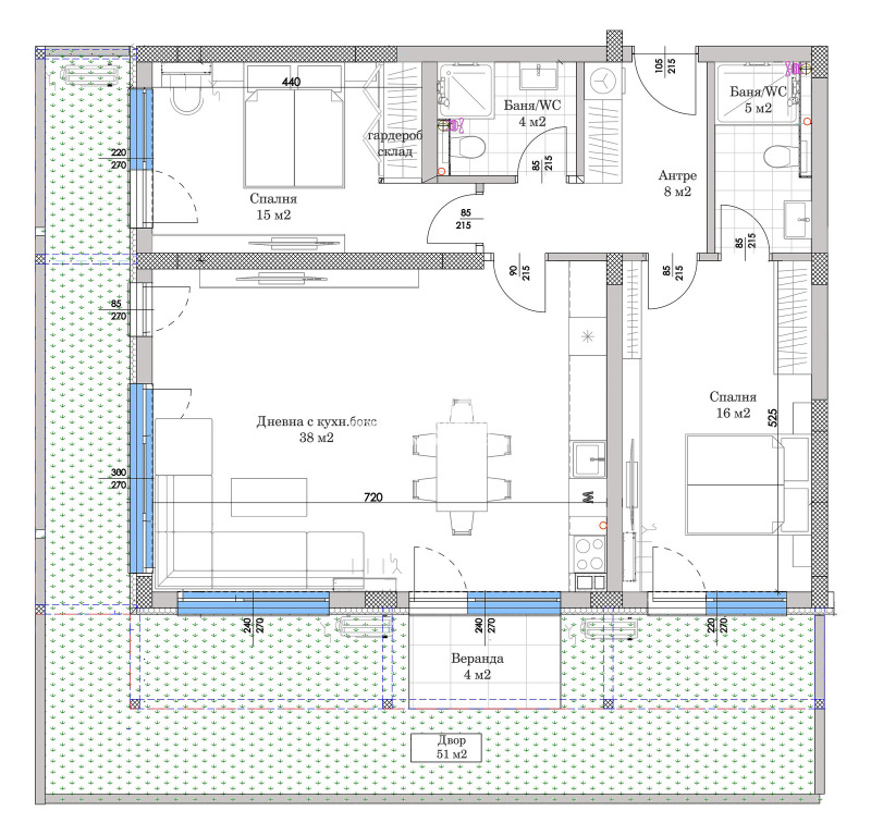 Till salu  2 sovrum Plovdiv , Ostromila , 164 kvm | 21401299 - bild [2]